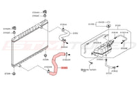 Nissan OEM Lower Radiator Hose for R35 GTR (21503-JF00A)