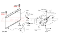 Nissan OEM Radiator Upper Mounting Bushing for R35 GTR (21506-10V00)