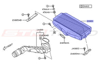 Subaru OEM Intercooler Diagram for 2024 WRX (21821AA100)