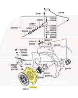 Pressure Plate Diagram for Evo 8/9 CT9A