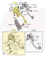 Mitsubishi OEM Clutch Pedal Assembly for Evo X (2340A175)