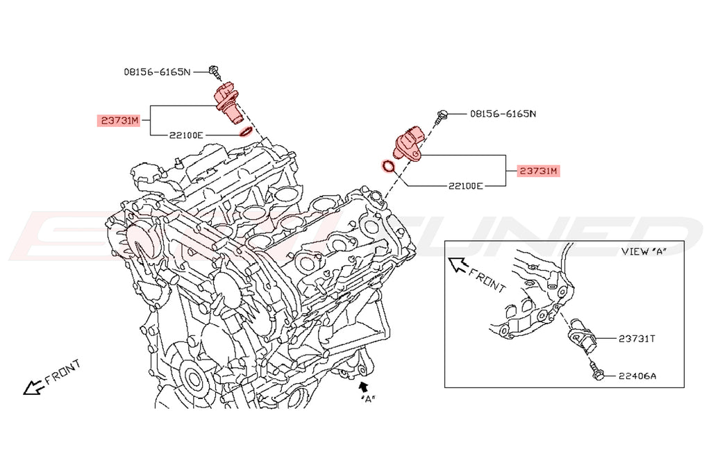 Gtr R35 O2 Sensor Nissan OEM R35 GTR Camshaft Position Sensor (23731-JA11B)