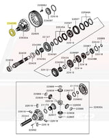 Mitsubishi OEM Manual Transmission Diff Bearing for Evo X (2522A076)