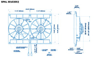 SPAL Dual Puller Fans 2720 CFM 11in (30102052)