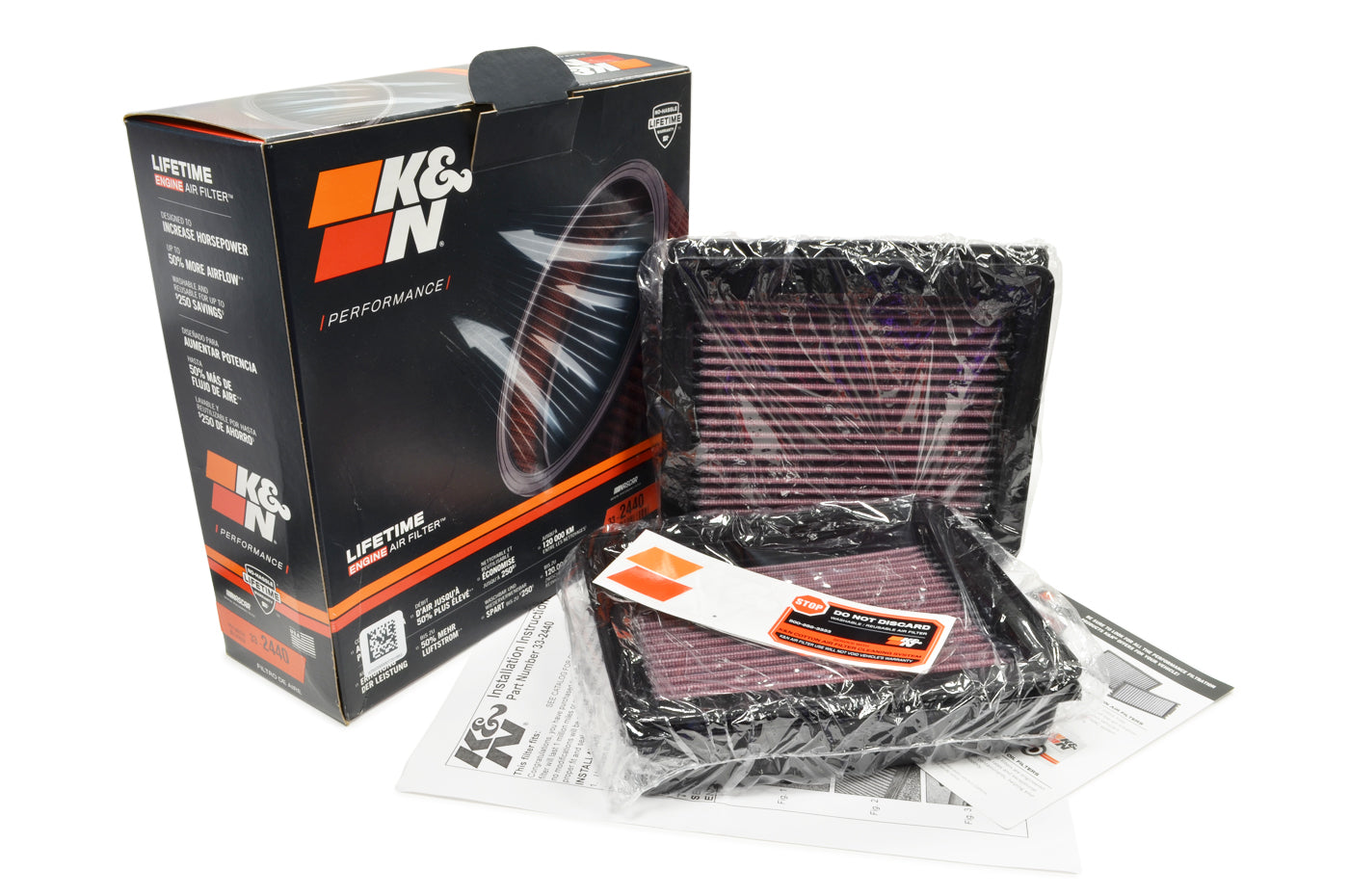 K&Nエアフィルター M3 M4 M5 M6 F系 33-2352 - K&N Performance Drop-In Air Filter - E60 M5 & E63 M6