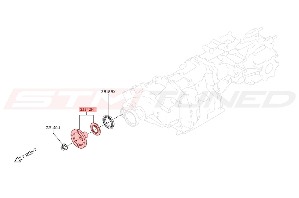 R35 GTR OEM Transfer Case Output Flange (38210-JF00C)