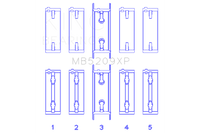 King Mitsubishi 4G63/4G64 7 Bolt 2nd Gen DSM and EVO I-IV Performance Main Bearing Set - Size STD