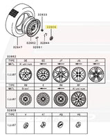 Mitsubishi OEM Wheel Center Cap for Evo 8 Enkei (4252A014)