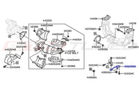 2022 WRX Turbo/Cat Bracket Diagram (44643AA062/44643*A)