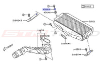 Subaru OEM Intercooler Grommet Spacer Diagram for 2024 WRX (45664)