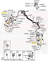 Mitsubishi OEM Caliper Brake Lines for Evo X (4650A525 4650A526)