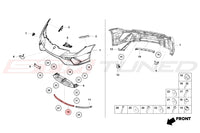 Lamborghini OEM Front Lower Center Spoiler for Huracan Performante (4T0825491)