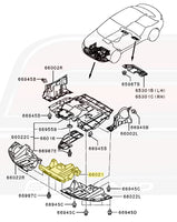 OEM Evo X Undertray Diagram (5379A092/66021)