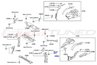 GR Corolla Fender Liner Bracket Diagram (53836G)