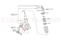 Nissan OEM Front Shock Absorber Bolt for R35 GTR (56127-EG00B)