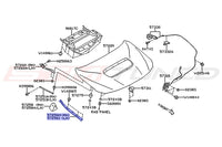 Subaru OEM Engine Bay Fender Shroud Diagram for 2024 WRX