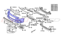 Subaru OEM Front Bumper Cover Diagram for 2024 WRX (57704)