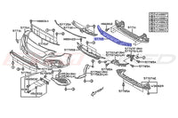Subaru OEM Front Bumper Foam Insert Diagram for 2024 WRX (57705)