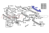 Subaru OEM Front Bumper Crash Beam Diagram for 2024 WRX (57711)