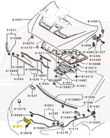 Mitsubishi OEM Hood Latch for Evo X (5908A010)