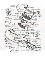 Mitsubishi OEM Lower Front Bumper Bracket for Evo 9 (6402A030)