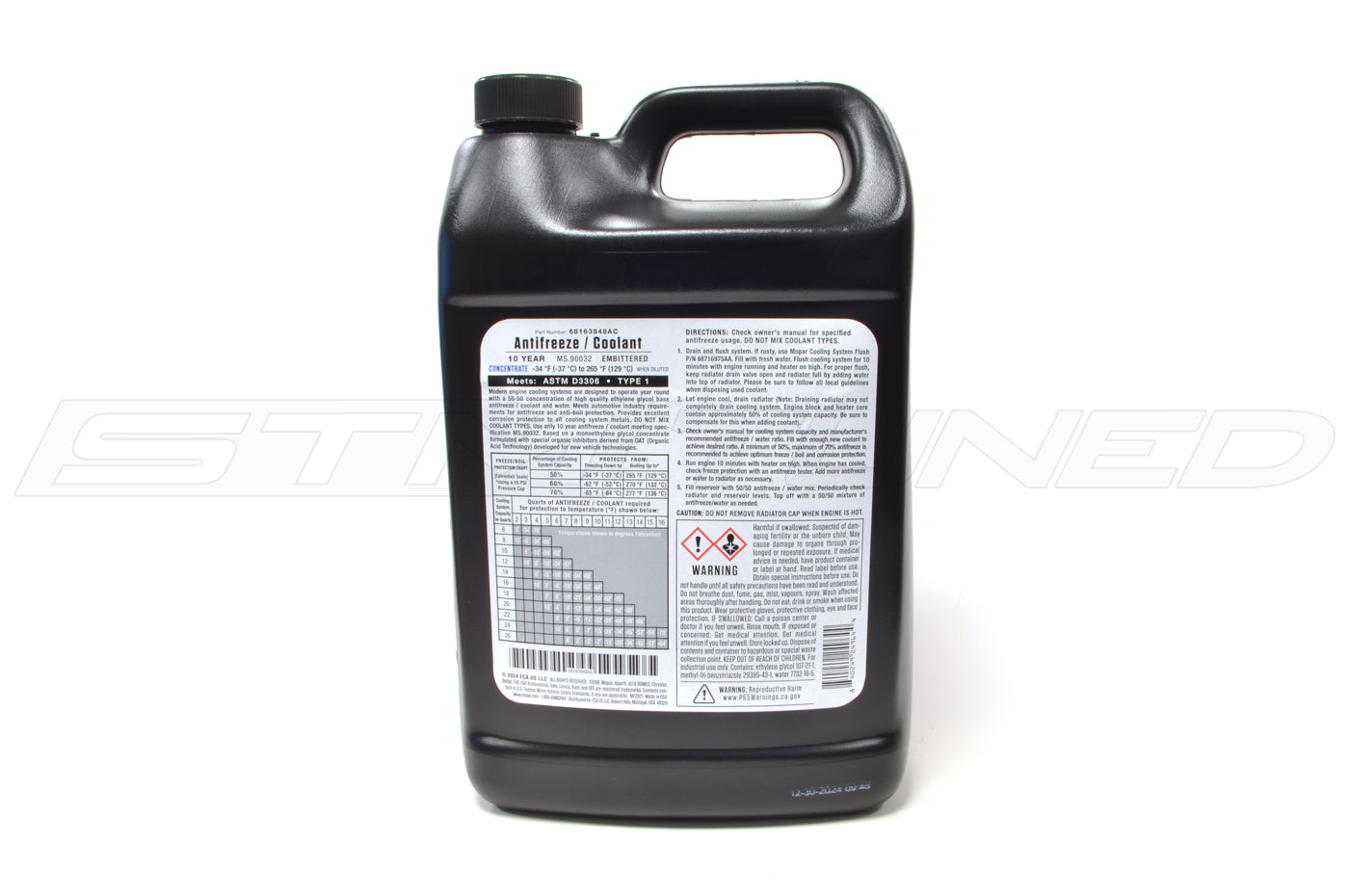 Mopar Coolant OAT Pink Concentrate Gallon 2012-2024 (68163848AC)