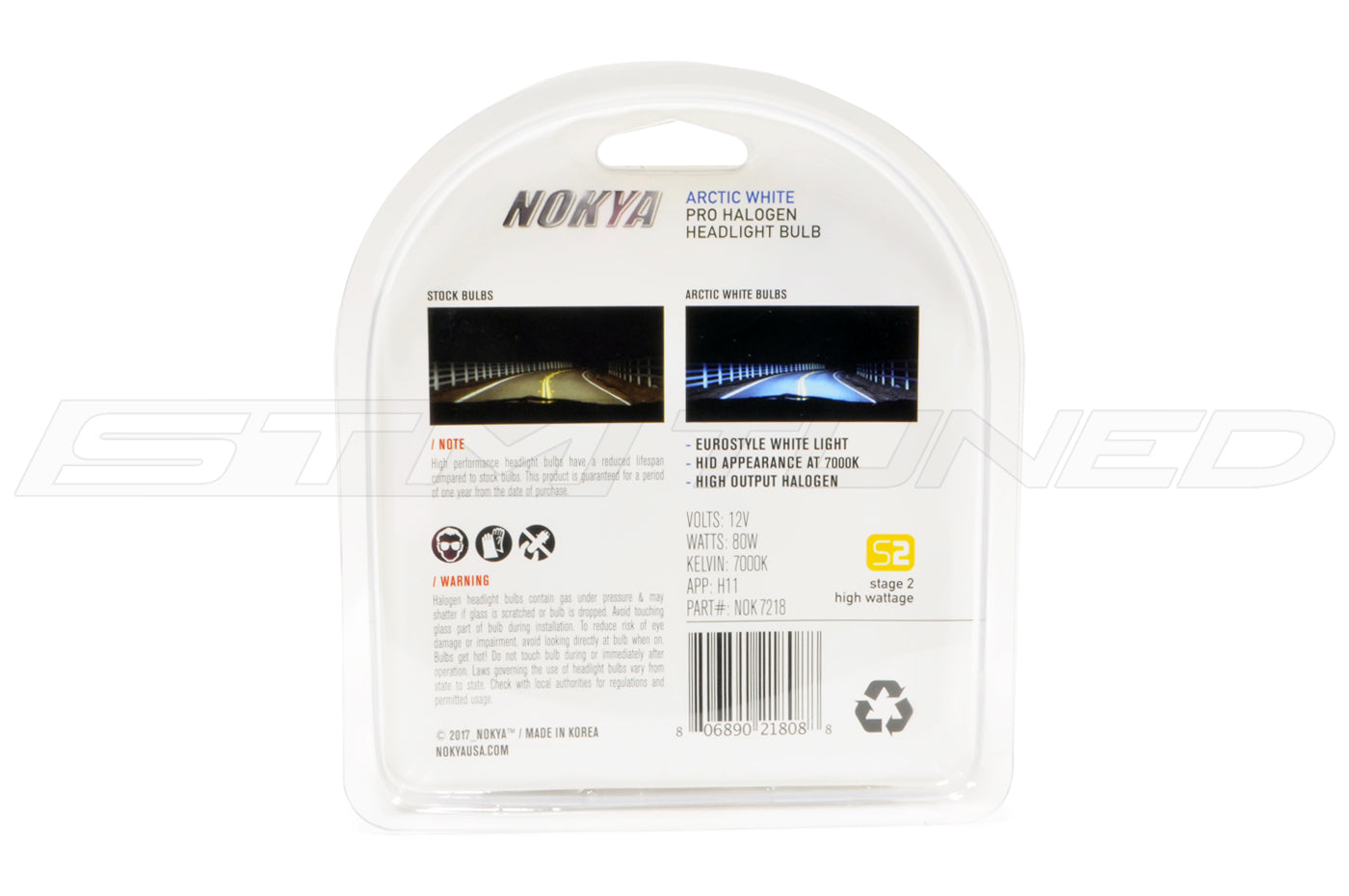 Nokya Arctic White H11 Fog Lights for Evo/WRX/STi (7218)