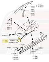 Mitsubishi OEM Fender Vent Garnish for Evo X