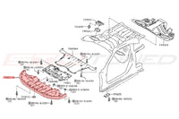 Nissan OEM Front Lip Under Cover for 2017-2019 R35 GTR (75830-6AV0A)