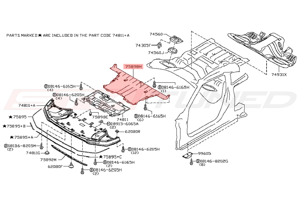 Nissan OEM Under Cover for R35 GTR