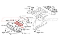 Nissan OEM Front Mid Undertray for R35 GTR (75890-62B0A)