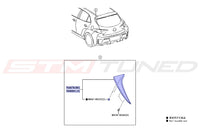 GR Corolla Hatch Side Spoiler Diagram (76087B/76088B)