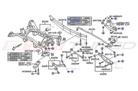 2019 STi Rear Suspension Arms Diagram (N350022/902350022)