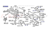 2023 BRZ Rear Suspension Arms Diagram (N350022/902350022)