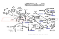 2024 WRX Rear Suspension Arms Diagram (N350022/902350022)
