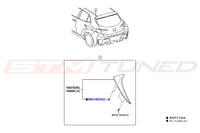 Toyota OEM Hatch Side Spoiler Clip for 2023+ GR Corolla (9046709233)