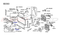Subaru OEM Radiator Shroud Clip Diagram for 2024 WRX (W130185)
