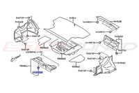 Subaru OEM Trunk Panel Clip Diagram for 2024 WRX (W130228)