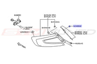 Subaru OEM Tail Light Cover Clip Diagram for 2022+ WRX (W140012)