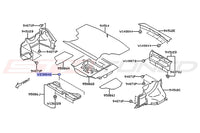 Subaru OEM Trunk Panel Push Clip Diagram for 2024 WRX (909230046)