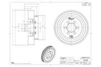 910302 Fluidampr Hellcat TRX Pulley Dimensions