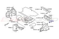 Subaru OEM Trunk Panel Clip Diagram for 2024 WRX (94071U)