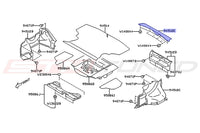Subaru OEM Trunk Lid Carpet Diagram for 2024 WRX (94512E)