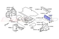 Subaru OEM Trunk Panel Diagram for 2024 WRX (94511VC040)