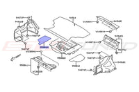 Subaru OEM Trunk Foam Floor Right Diagram for 2024 WRX (95086H)
