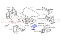 Subaru OEM Trunk Foam Floor Left Diagram for 2024 WRX (95086I)