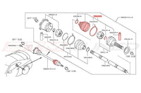 R35 GTR Left Rear Axle Diagram 39641KA