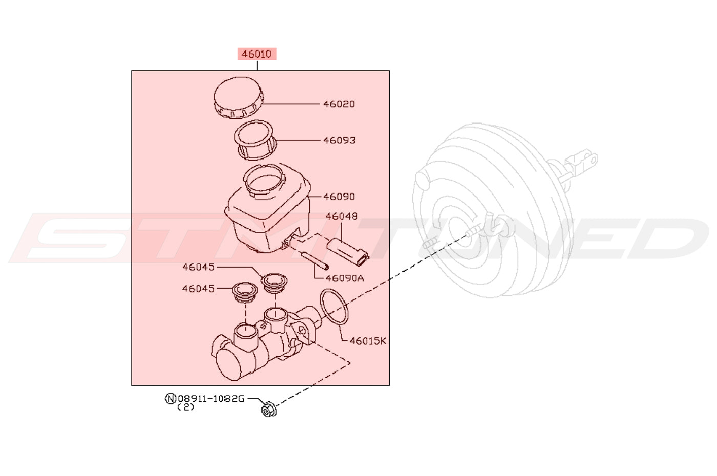 Nissan OEM Brake Master Reservoir for R35 GTR (D6010-JF10B)