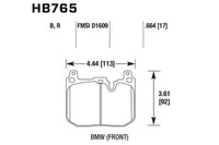 Hawk Performance DTC 60 Race Street brake pads for the F87/ F80/ F82/ F83 M2/ M3/ M4 models. Front (HB765G.664)