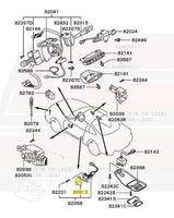 OEM 3000GT Door Lamp Switch Cover Diagram (80613)